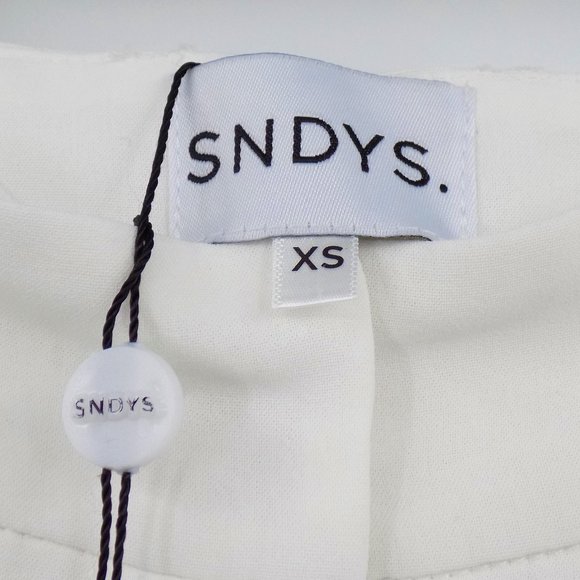 SNDYS. Women's Ivory Lined Wide Leg Dress Pants - Picture 3 of 6